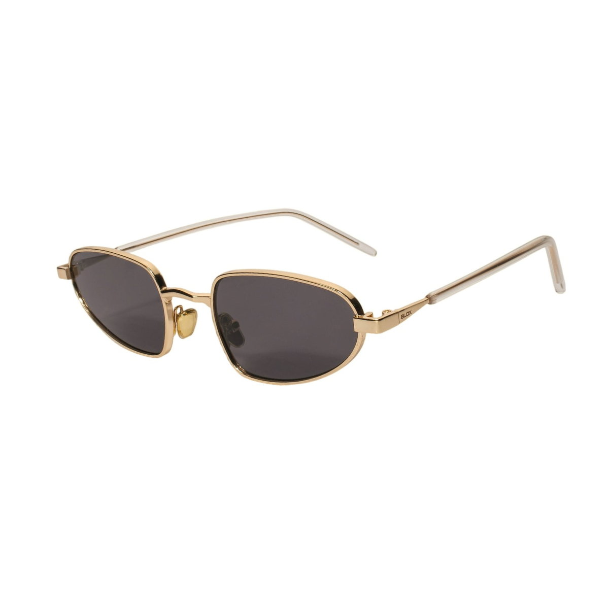 Óculos Arame dourado com lente preto