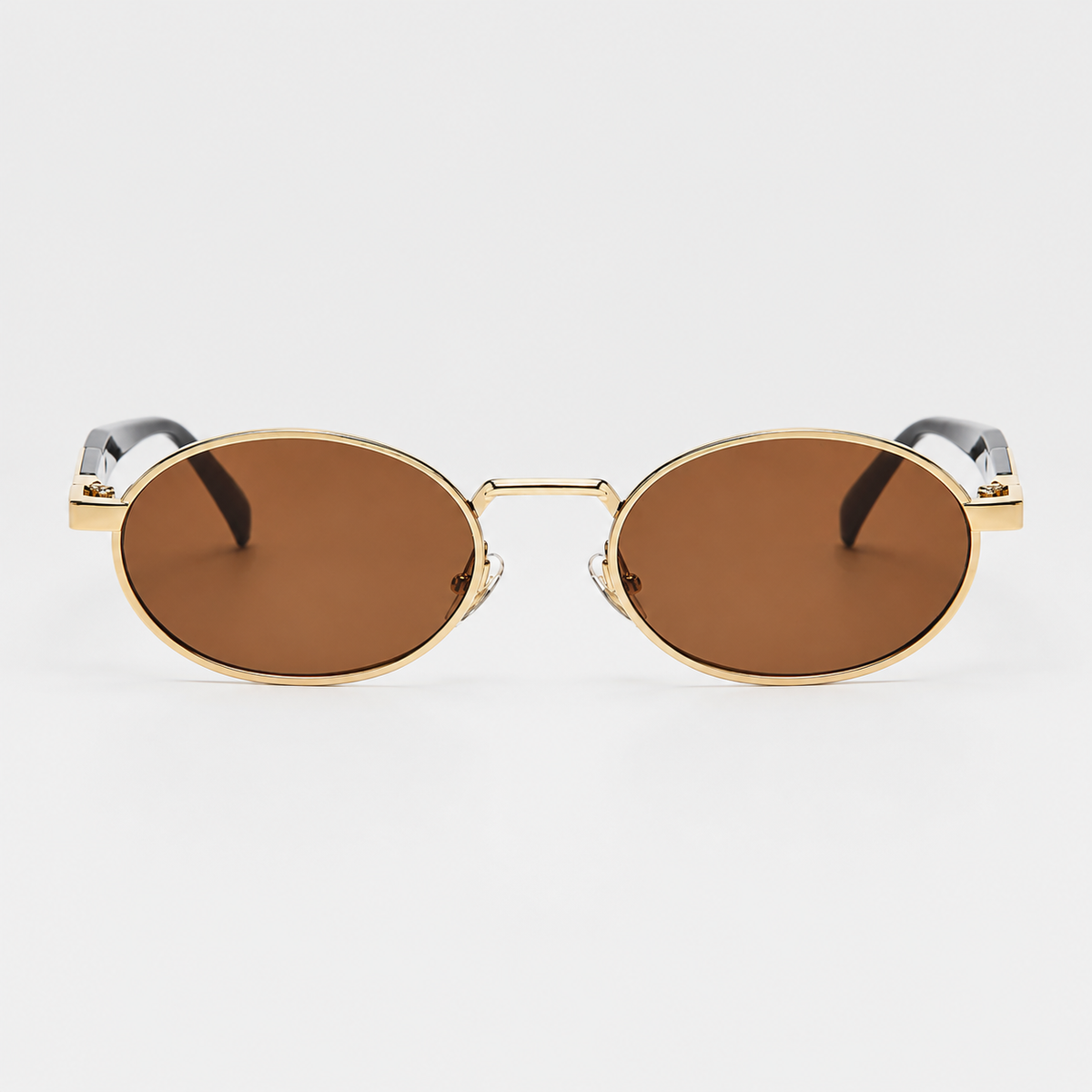 Óculos Grão — óculos de sol masculino oval pequeno, vista de topo