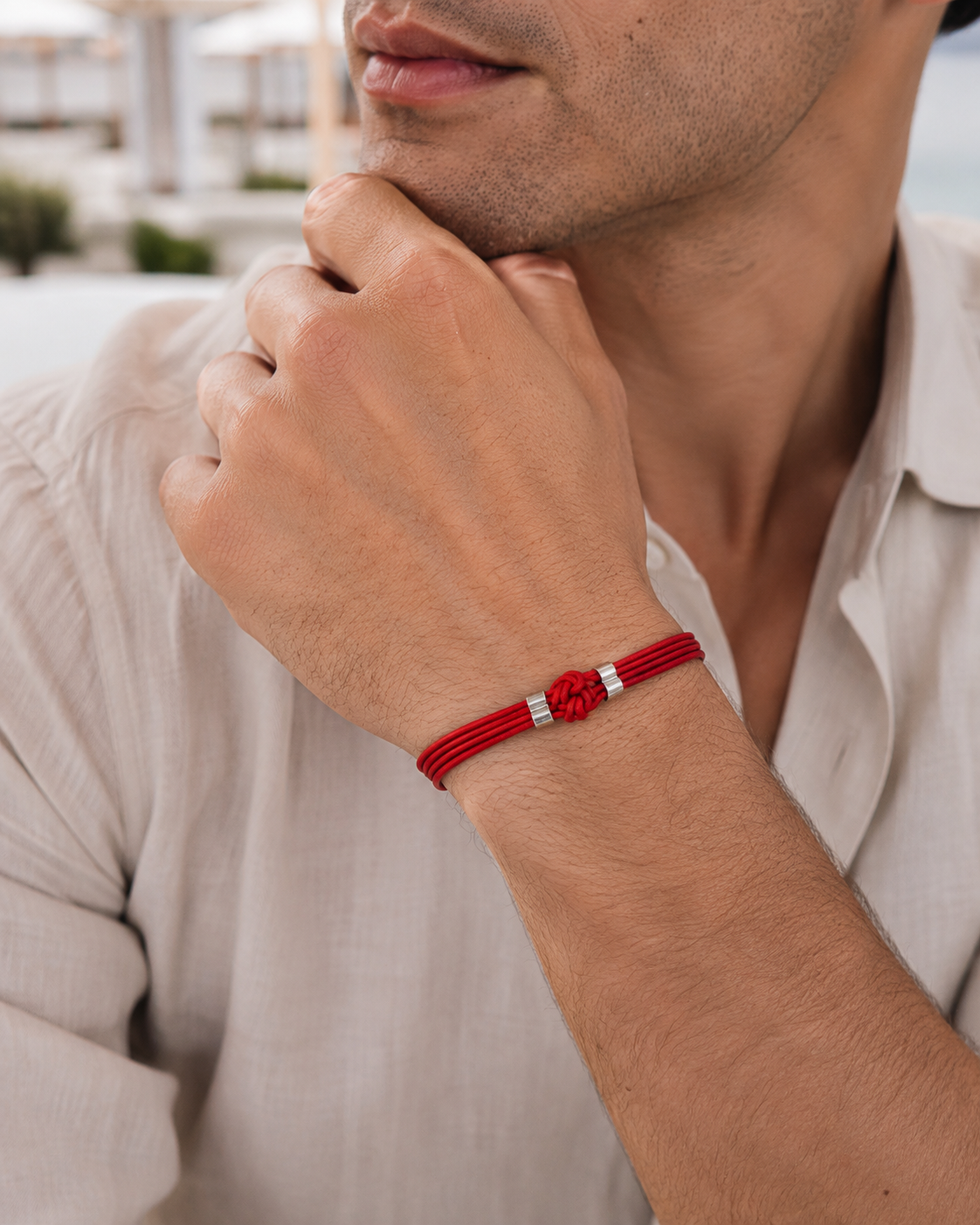 Pulseira Nó — pulseira masculina de couro da LASTRO