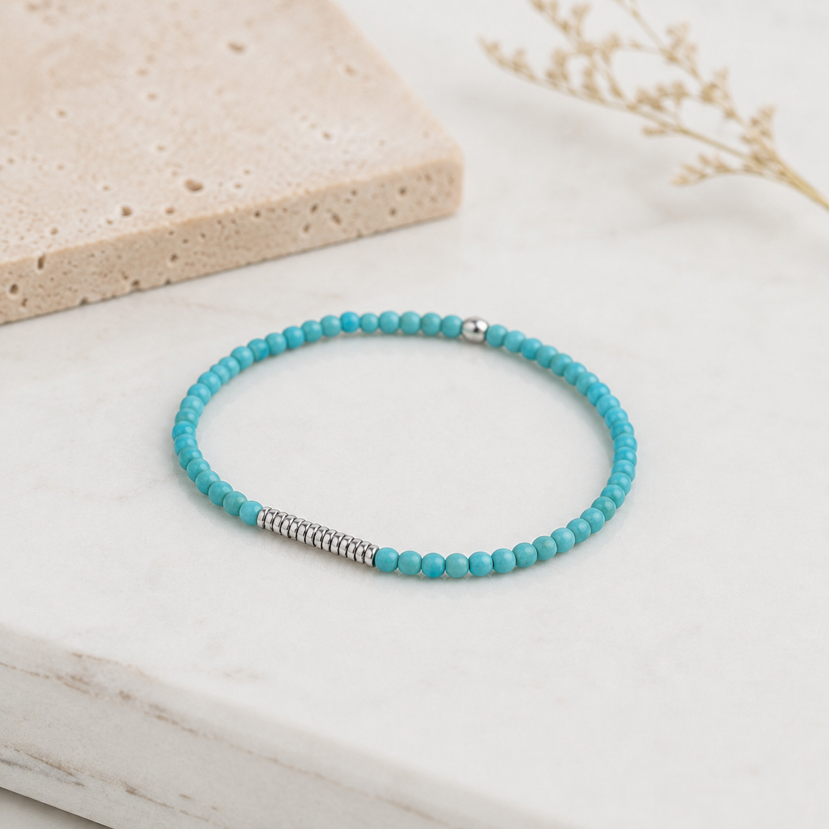 Pulseira Seixo no pulso masculino, uso real