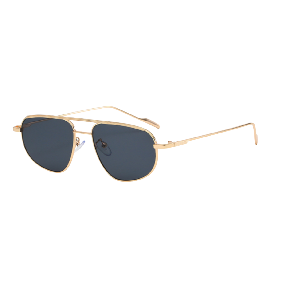 Óculos Leme dourado com lente preto