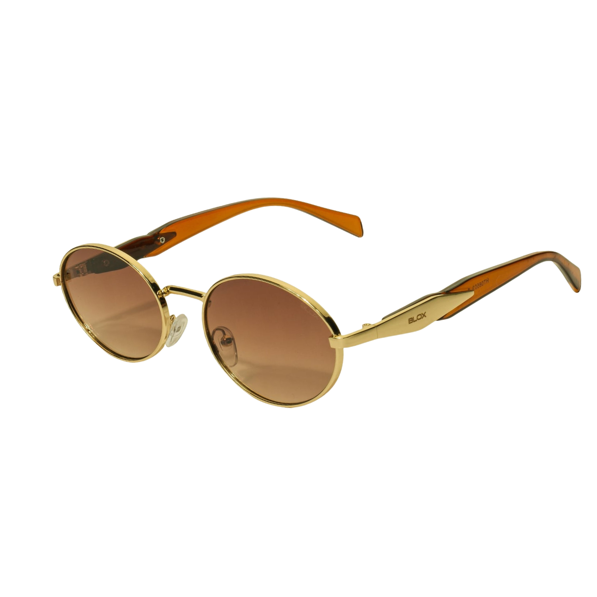 Óculos Grão dourado com lente marrom degradê