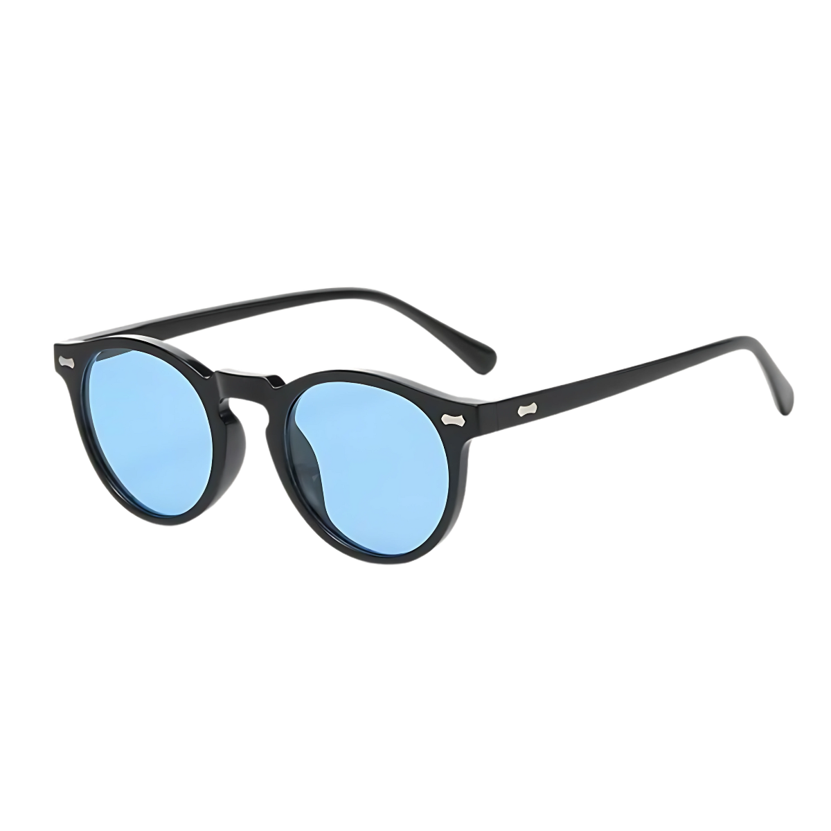 Óculos Casco preto com lente azul