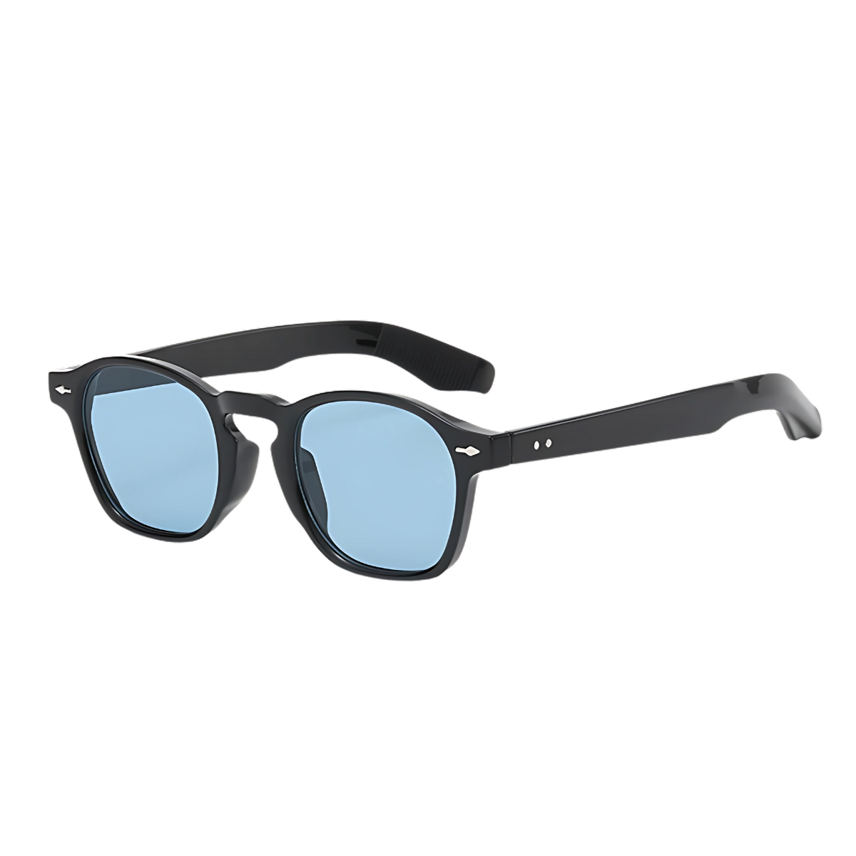 Óculos Duna preto com lente azul